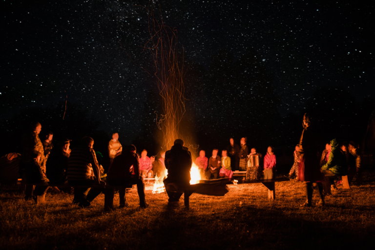 gemütliche Lagerfeuerstimmung